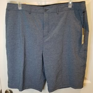 NWT Goodfellow & Co Heathered Navy Flat Front Men's Shorts Size 40 Waist